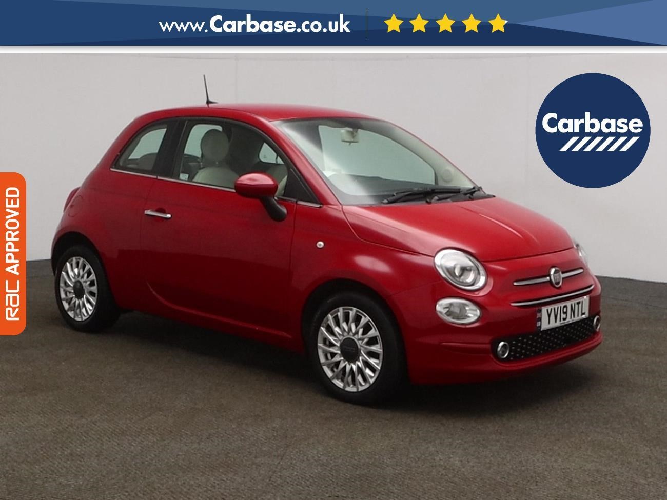 (2019) Fiat 500 1.2 Lounge 3dr Apple CarPlay - Android Auto - Parking Sensors - Bluetooth Connectivity