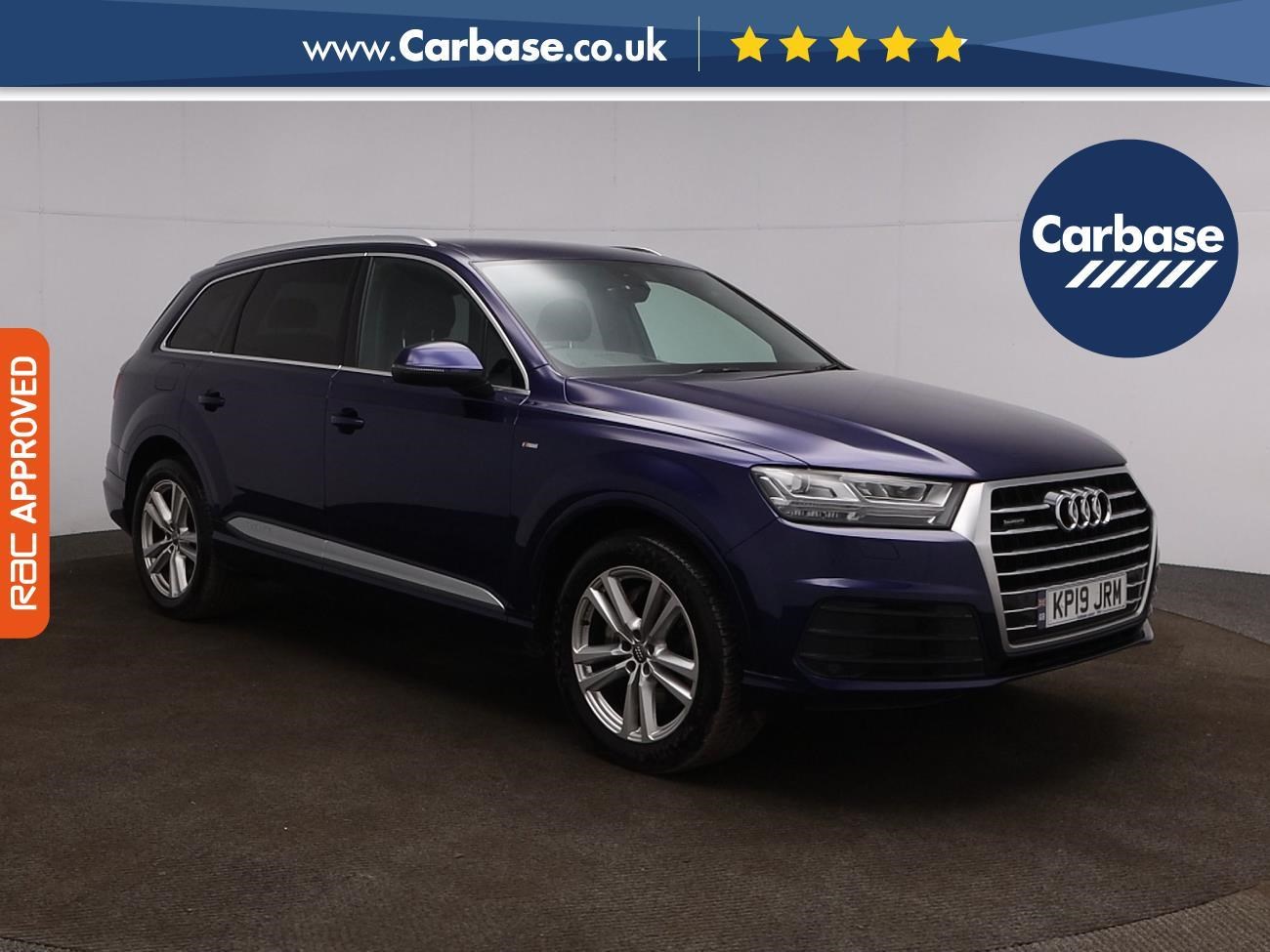 (2019) Audi Q7 3.0 TDI 218 Quattro S Line 5dr Tip Auto - SUV 7 Seats Satellite Navigation - Technology Pack - Apple CarPlay - Rear Camera