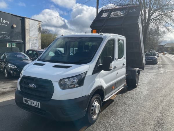 2021 (70) Ford Transit 2.0 EcoBlue 130ps Double Cab Tipper For Sale In Leicester, Leicestershire