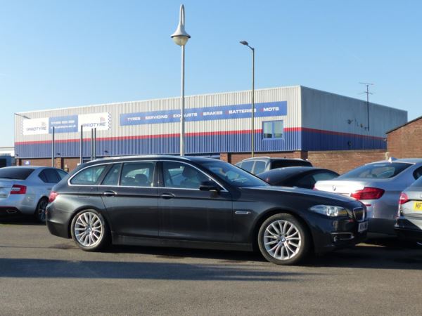 2014 (14) BMW 5 Series 520d Luxury 5dr Step Auto ++ SAT NAV / DAB / BLUETOOTH / LEATHER / ULEZ ++ For Sale In Gloucester, Gloucestershire
