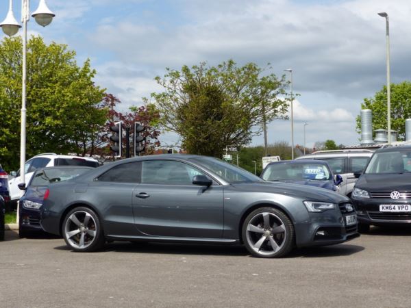 2013 (13) Audi A5 2.0 TDI 177 Quattro Black Edition 2dr + ZERO DEPOSIT 234 P/MTH + LEATHER ++ For Sale In Gloucester, Gloucestershire
