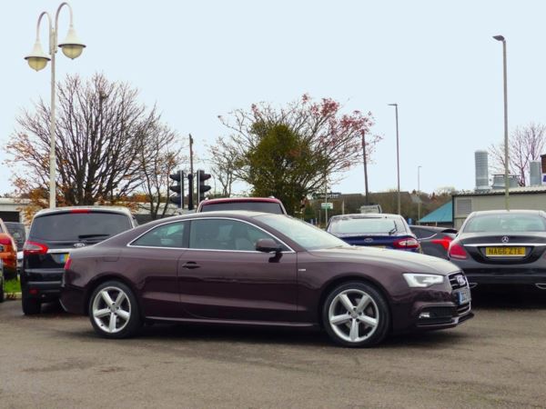 2013 (13) Audi A5 2.0 TDI 177 S Line 2dr Multitronic ++ SAT NAV / LEATHER / DAB / BLUETOOTH + For Sale In Gloucester, Gloucestershire