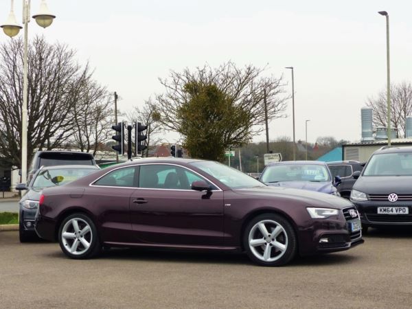 2013 (13) Audi A5 2.0 TDI 177 S Line 2dr Multitronic + SAT NAV / LEATHER / DAB / BLUETOOTH + For Sale In Gloucester, Gloucestershire