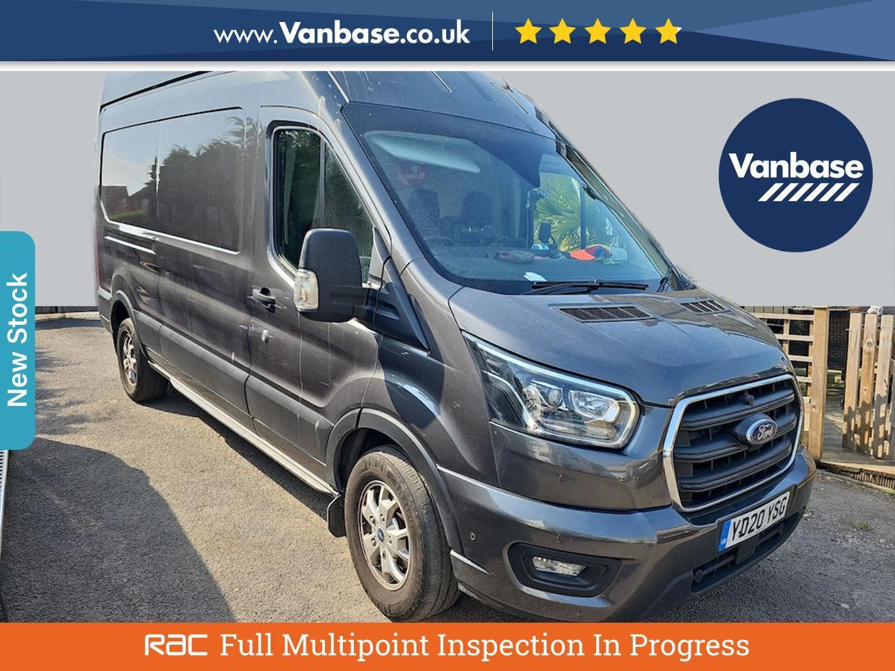(2020) Ford Transit 2.0 EcoBlue 185ps Limited Long Wheelbase L3H3 High Roof Van Rear Camera - Euro 6 - Air Conditioning - Bluetooth Connection - Cruise Control - Alloy Wheels