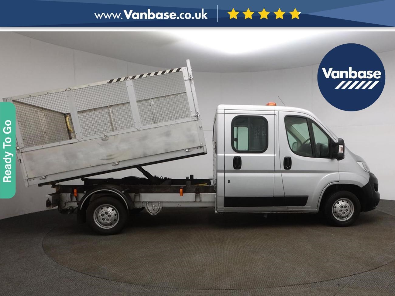 (2018) Citroen Relay 2.0 BlueHDi Crew Cab Tipper 130ps Enterprise Long Wheelbase L3H1 Low Roof 7 Seat Crew Cab Tipper - Euro 6 - 7 Seater - Bluetooth Connection - Cage - Tipper