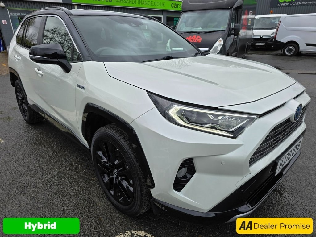 2021 used Toyota RAV4 2.5 VVT-I DYNAMIC 5d 219 BHP IN BRILLIANT WHITE WITH METALLIC BLACK ROOF WI