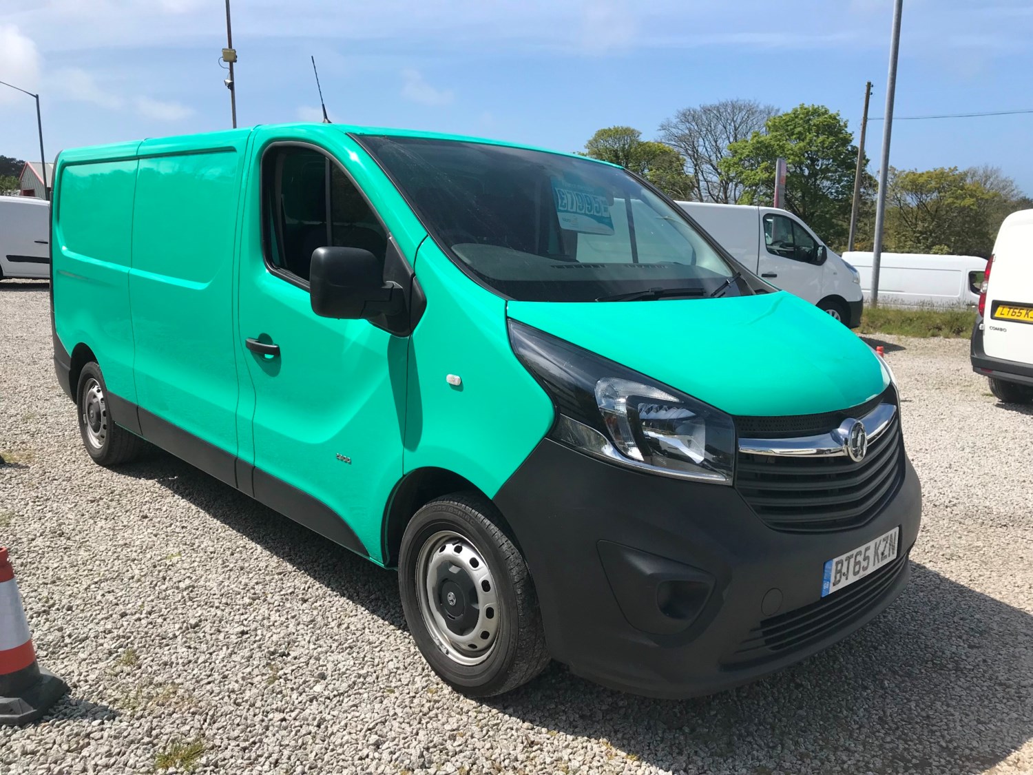 Used Vauxhall VIVARO 2900 CDTI ECOFLEX Lwb in mint green Panel Van for ...