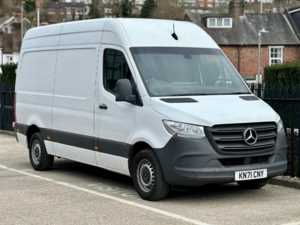 2021 71 Mercedes-Benz Sprinter 3.5t H2 Progressive Van + 1 OWNER + ULEZ + NEW SHAPE Doors PANEL VAN