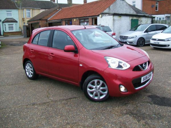 2016 (16) Nissan Micra 1,2 Acenta Automatic, 38,000 miles full Nissan history, 1 owner, Satnav. For Sale In Lowestoft, Suffolk