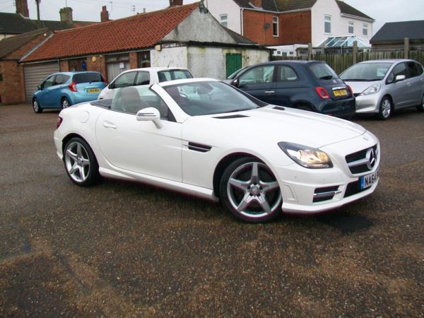 2014 (64) Mercedes-Benz SLK SLK 250 CDI BlueEFFICIENCY AMG Sport 2dr Tip Automatic, Air scarf, Leather. For Sale In Lowestoft, Suffolk