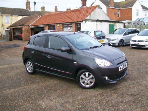 2013 (63) Mitsubishi Mirage 1.2 3 5dr automatic, Only 21,000 miles fsh, free road tax, Park sensors. For Sale In Lowestoft, Suffolk