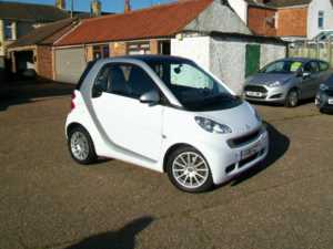 2011 61 smart fortwo coupe Passion mhd 2dr Automatic, Only 41,000 miles fsh, Free road tax, Aircon. 2 Doors COUPE