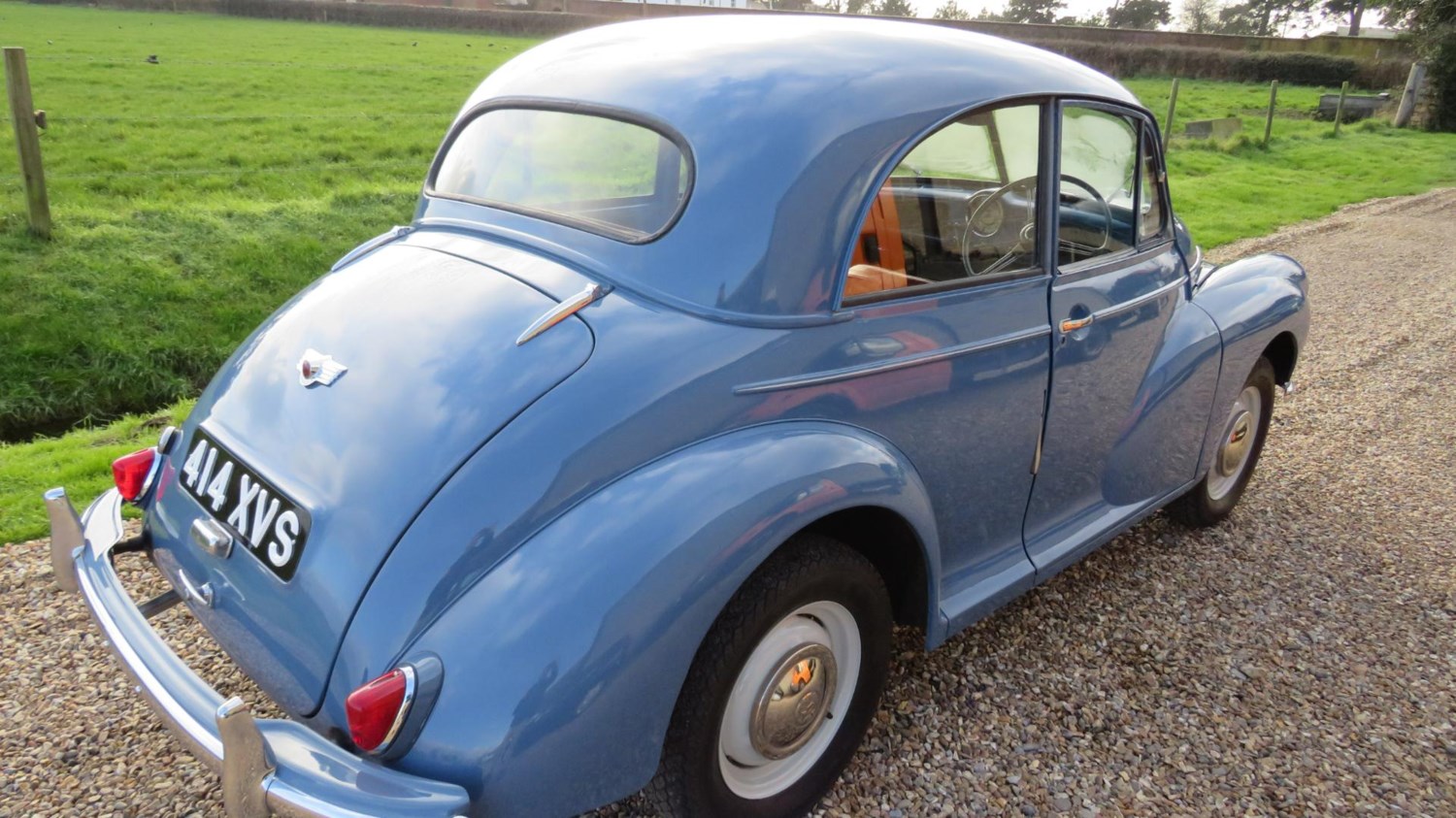1954 (s) Morris Minor 3 door smoke blue For Sale In Lymington, Hampshire
