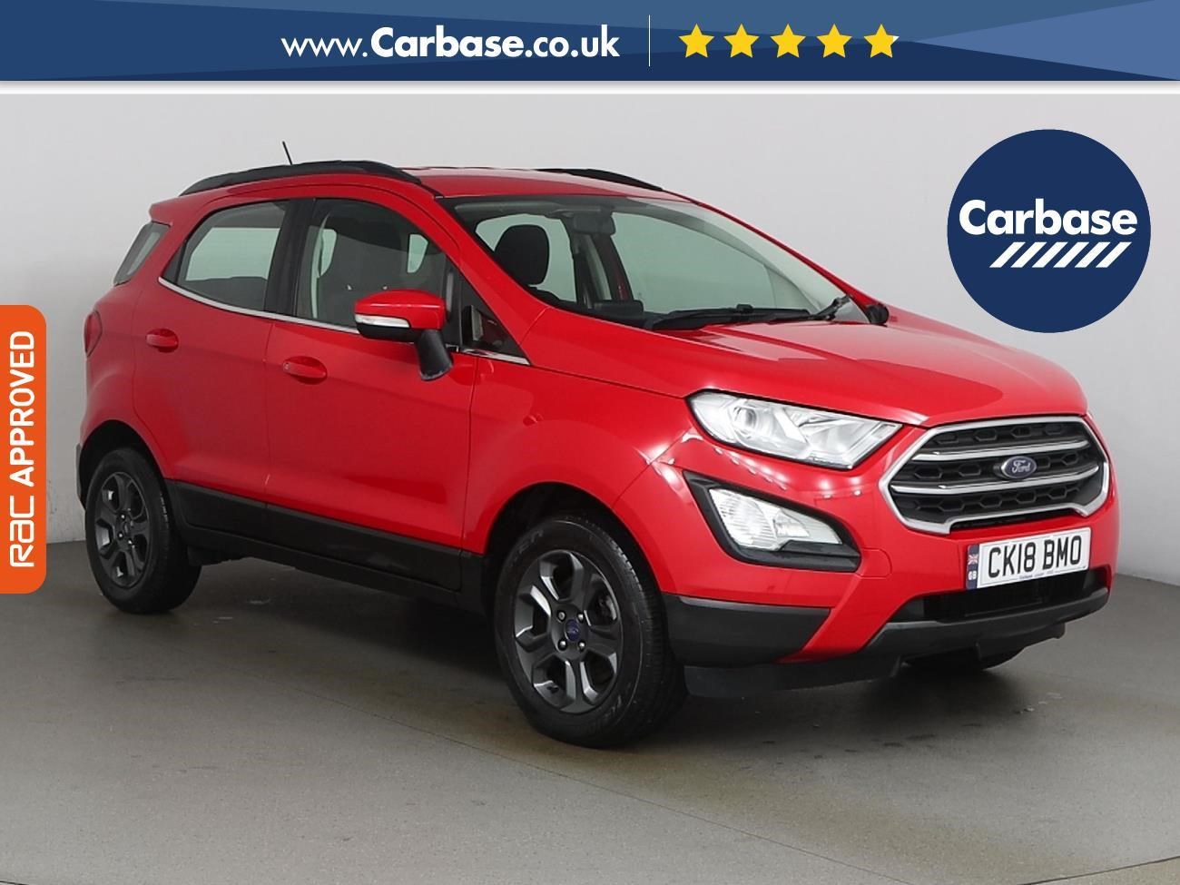 (2018) Ford Ecosport 1.0 EcoBoost 125 Zetec 5dr - SUV 5 Seats Apple CarPlay - Rear Camera - Android Auto - Blind Spot Monitor