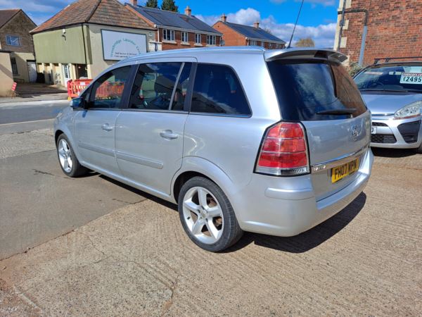 2007 (07) Vauxhall Zafira 1.8i SRi 5dr [Exterior Pack] For Sale In Trowbridge, Wiltshire