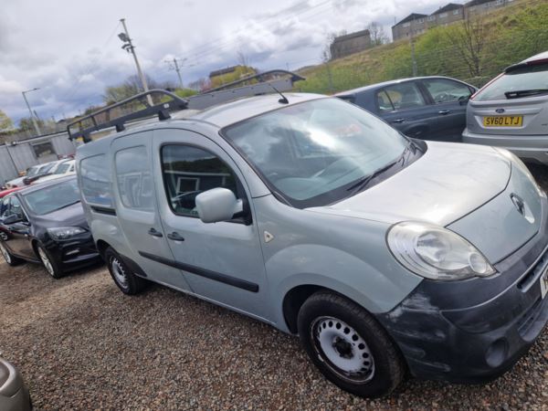 2011 (60) Renault Kangoo LL21dCi 85+ Van Twin side doors, roller roof rack, 1 years Mot For Sale In Edinburgh, Mid Lothian