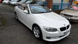2011 11 BMW 3 Series 320d SE 2dr Step Auto convertible full cream leather. Hard top lovely 2 Doors CONVERTIBLE