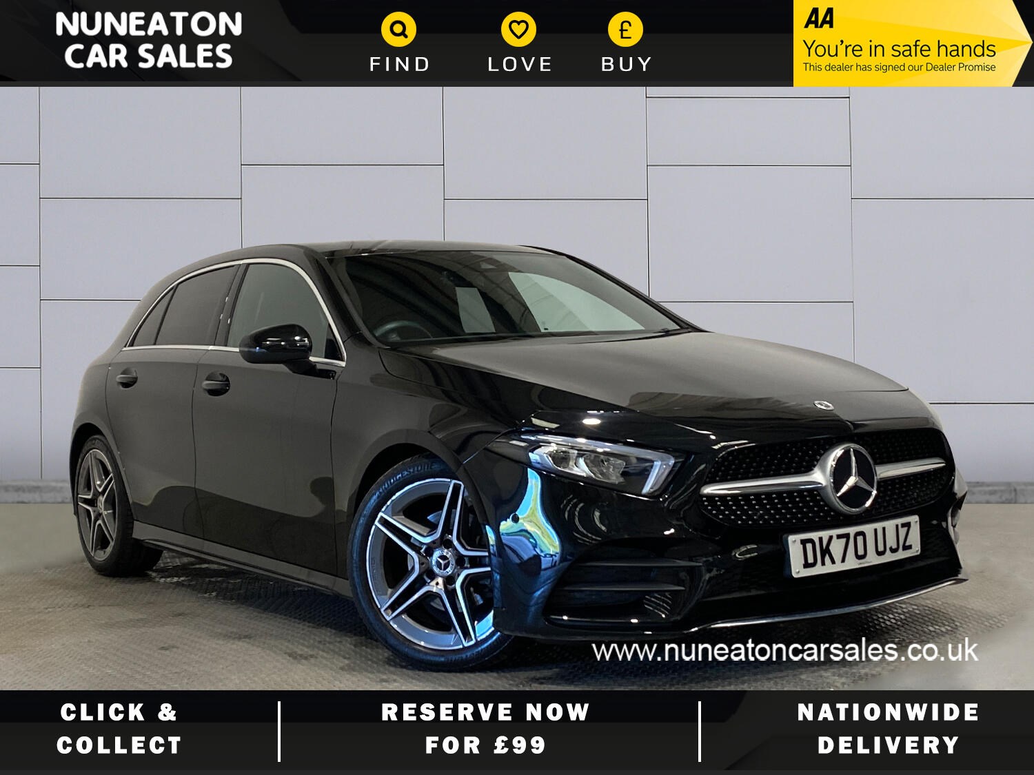 2020 used Mercedes-Benz A Class 1.5 A180d AMG Line