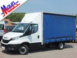 2021 71 Iveco Daily 35C14 DRW, CURTAIN-SIDER with AIR CON, Euro 6 4 Doors CHASSIS CAB