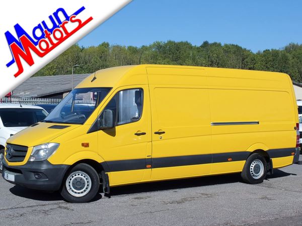 2018 (18) Mercedes-Benz Sprinter 314 CDI BlueTEC 140PS Euro 6, LWB, High Roof Jumbo Sized Panel Van, Air Con For Sale In Sutton In Ashfield, Nottinghamshire