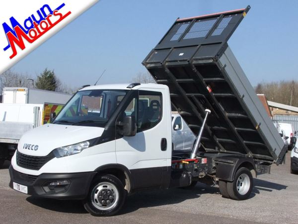 2021 (70) Iveco Daily 35C14 L2 1-Way TIPPER, AIR CON, DRW, 136PS, Euro 6, Towbar, 1 Owner, FSH For Sale In Sutton In Ashfield, Nottinghamshire