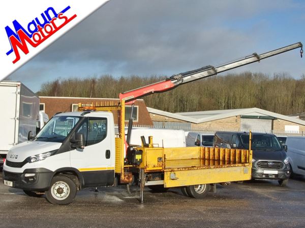2015 (15) Iveco Daily 70C17 HGV 15ft - 7t Dropside with CRANE, LWB, Bluetooth, Dig Tacho, Alarm For Sale In Sutton In Ashfield, Nottinghamshire
