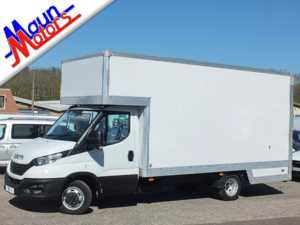 2021 71 Iveco Daily 35C14 DROPWELL Removals Box Van with AIR CON, DRW Doors CHASSIS CAB