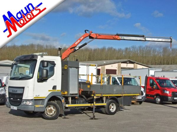 2014 (64) Daf Trucks LF 150 FA 7.5t GVW Dropside CRANE LORRY fitted with Front-Mounted 3.9 t/m Loader For Sale In Sutton In Ashfield, Nottinghamshire