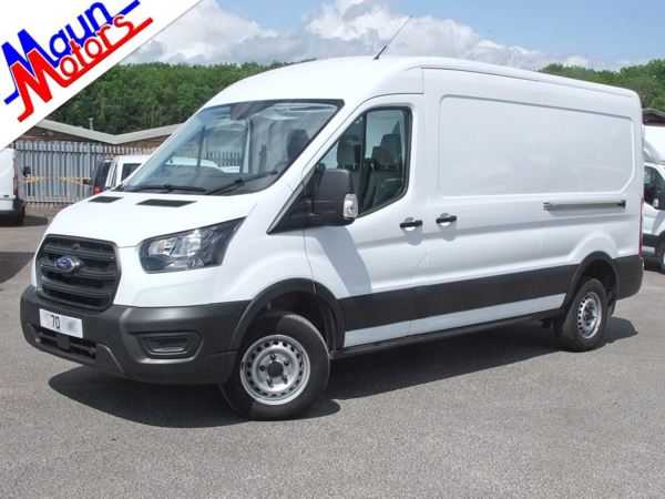 2020 (70) Ford Transit T350 L3 2.0 EcoBlue 130ps H2 Leader Van, 1 Owner, FSH, DAB, B/tooth, S/S For Sale In Sutton In Ashfield, Nottinghamshire