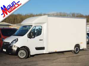 2021 70 Vauxhall Movano F3500 CDTi 135PS L3H1 Low-Floor Step-In LUTON Box Van with Air Con, Euro 6 3 Doors Luton