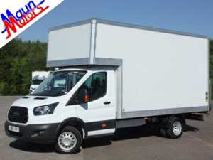 2018 68 Ford Transit T350 TDCi 130PS, Euro 6, 13ft 9in LUTON Box Van + TAIL LIFT & AIR CON, DRW 3 Doors Luton