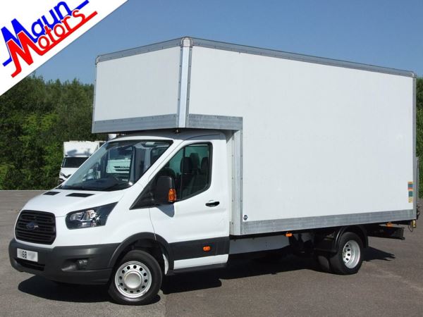 2018 (68) Ford Transit T350 TDCi 130PS, Euro 6, 13ft 9in LUTON Box Van + TAIL LIFT & AIR CON, DRW For Sale In Sutton In Ashfield, Nottinghamshire