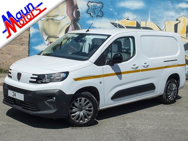 2024 (24) Peugeot Partner 1000 Asphalt Long BlueHDi 100PS S&S Euro 6 L2 Small Panel Van For Sale In Sutton In Ashfield, Nottinghamshire