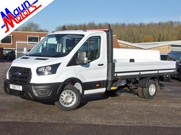2021 (21) Ford Transit T350 EcoBlue 130PS, Euro 6, L4 DROPSIDE, AIR CON, DRW, S/S, 1 Owner, FSH For Sale In Sutton In Ashfield, Nottinghamshire