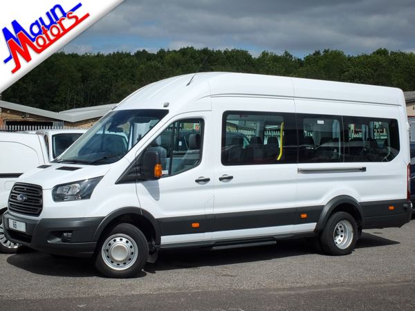 2016 (66) Ford Transit T460 TDCi 125PS, 17 Seat Minibus with Overhead Storage, Euro 6, VAT EXEMPT For Sale In Sutton In Ashfield, Nottinghamshire