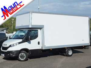 2023 73 Iveco Daily 35C14 DRW, 5m LUTON Box Van with AIR CON, Euro 6, 16 foot 6 inch Body 4 Doors Luton