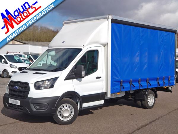 2021 (21) Ford Transit T350 EcoBlue 130PS Leader L4 CURTAIN-SIDER with AIR CON For Sale In Sutton In Ashfield, Nottinghamshire