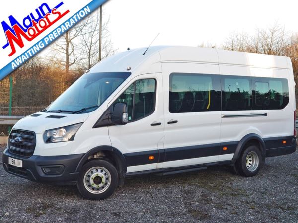 2018 (68) Ford Transit T460 TDCi 125PS, Euro 6, 17 Seat PSV Minibus, Air Con, Overhead Storage For Sale In Sutton In Ashfield, Nottinghamshire