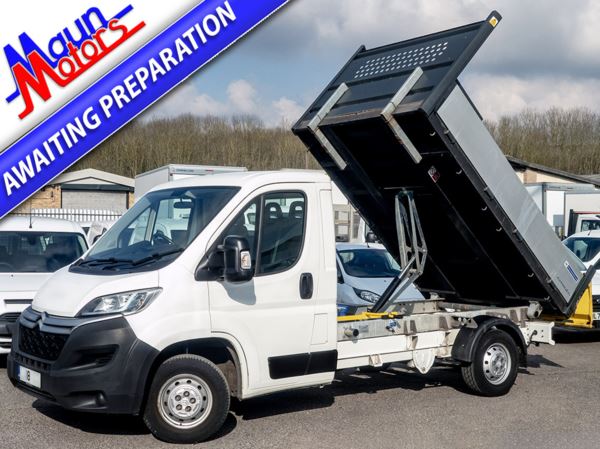 2018 (18) Citroen Relay 35 BlueHDi 130PS L2 1-Way TIPPER, 9ft 7in Tipping Body, A/C, DAB, B/tooth For Sale In Sutton In Ashfield, Nottinghamshire