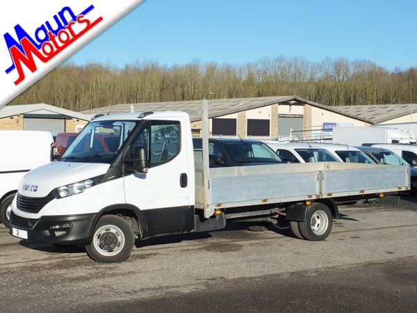 2021 (21) Iveco Daily 35C14 DRW XL Dropside with Air Con, Euro 6, 5 metre Flatbed For Sale In Sutton In Ashfield, Nottinghamshire