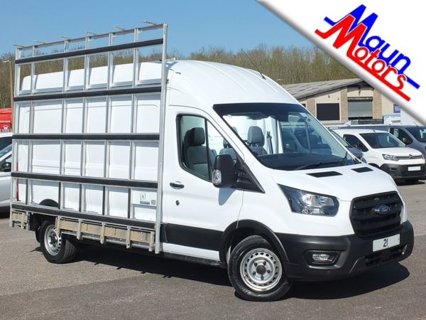 2021 (21) Ford Transit T350 EcoBlue 130PS L3H3 Glazing Van with Aluminium Side FRAIL For Sale In Sutton In Ashfield, Nottinghamshire