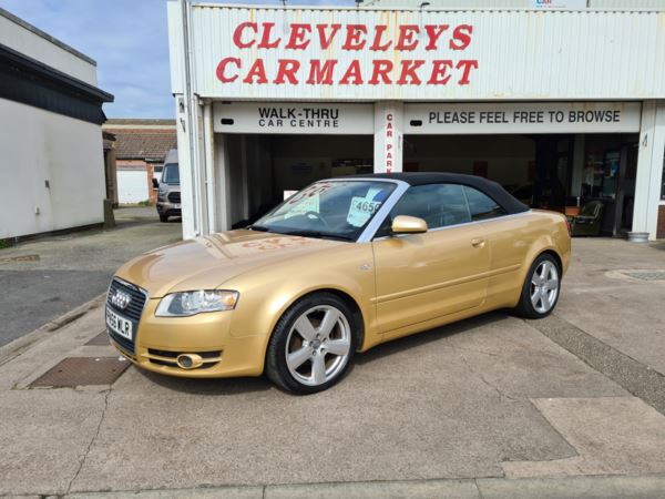 2006 (56) Audi A4 2.0 TDi Diesel 'S Line' Convertible For Sale In Thornton-Cleveleys, Lancashire