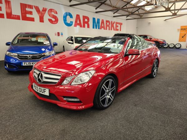 2013 (13) Mercedes-Benz E CLASS E220 2.1 CDI BlueEFFICIENCY Diesel Sport Automatic Convertible For Sale In Thornton-Cleveleys, Lancashire