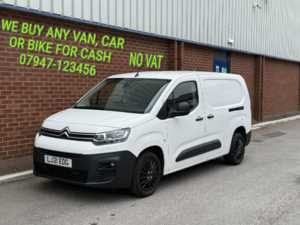 2021 21 Citroen Berlingo 1.5 BHDi 850Kg Crew Van Enterprise 100ps (NO VAT) Doors PANEL VAN