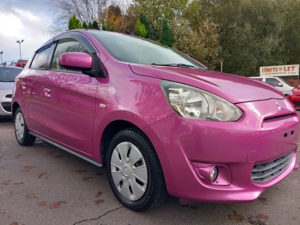 2012 Mitsubishi Mirage 1.0 AUTOMATIC - BARBIE PINK - VERY RARE COLOUR - PINK For Sale In Swansea, Swansea