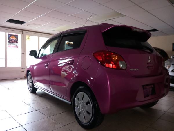 2012 Mitsubishi Mirage 1.0 AUTOMATIC - BARBIE PINK - VERY RARE COLOUR - PINK For Sale In Swansea, Swansea
