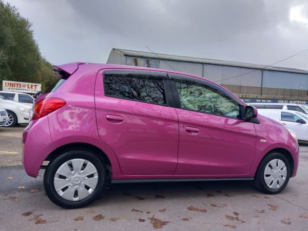 2012 Mitsubishi Mirage 1.0 AUTOMATIC - BARBIE PINK - VERY RARE COLOUR - PINK For Sale In Swansea, Swansea