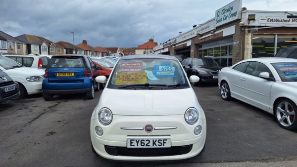 2012 (62) Fiat 500 1.2 Lounge Dualogic Automatic 3-Door From £5,995 + Retail Package For Sale In Near Blackpool, Lancashire