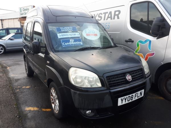 2008 (08) Fiat Doblo 1.9 Multijet Diesel Dynamic High Roof Freedom 5-Door £2,695 For Sale In Near Blackpool, Lancashire