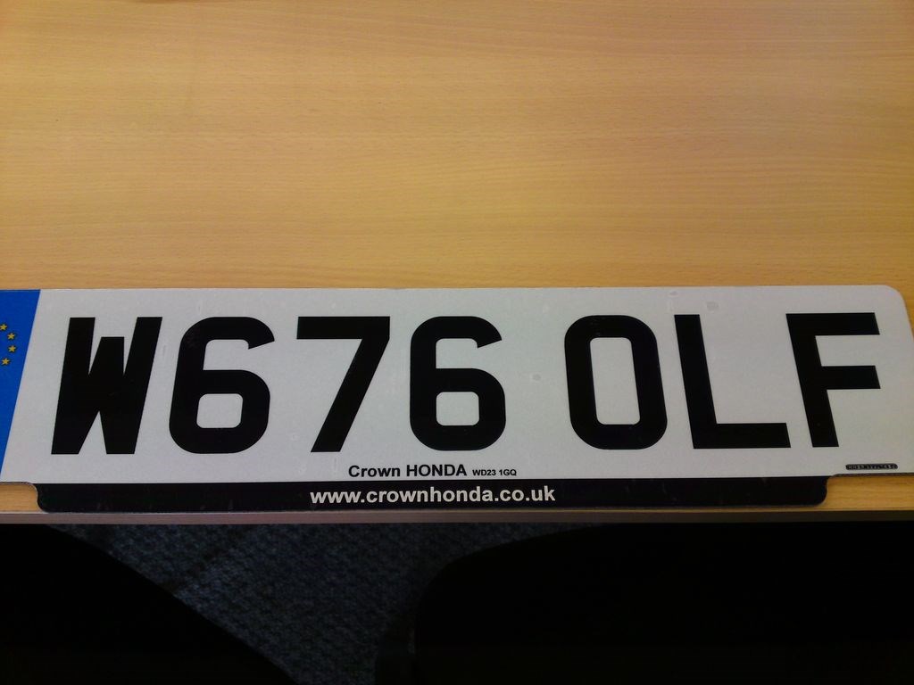 2000 W67 6olf NUMBER PLATE FOR SALE For Sale In Watford, Hertfordshire